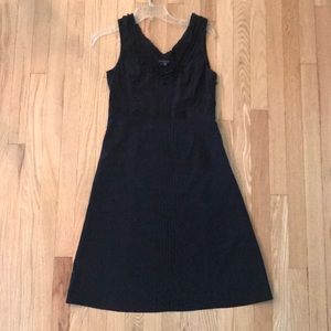 Theory black silk dress